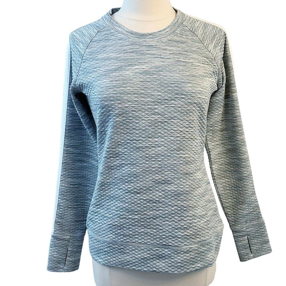 ATHLETA Snowscape Quilted Pullover Top S